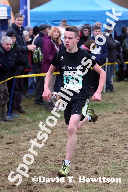 Under-15 boys green 648 North East Harrier League, Wallington Hall, organised by Morpeth Harriers. Photo: David T. Hewitson/Sports for All Pics